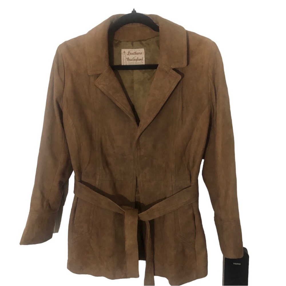 Vintage 60s 70s Vintage Suede Coat hippie boho size medium Made in USA